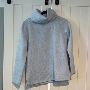 Women's Light Blue Quilted Sweater